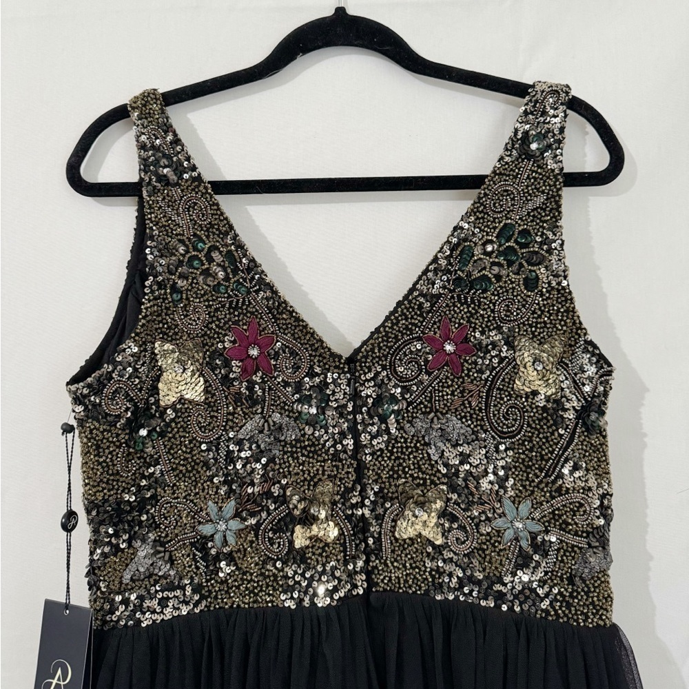 Adrianna Papell Short Sleeveless Cocktail Party Dress Size 12 - Picture 7 of 10